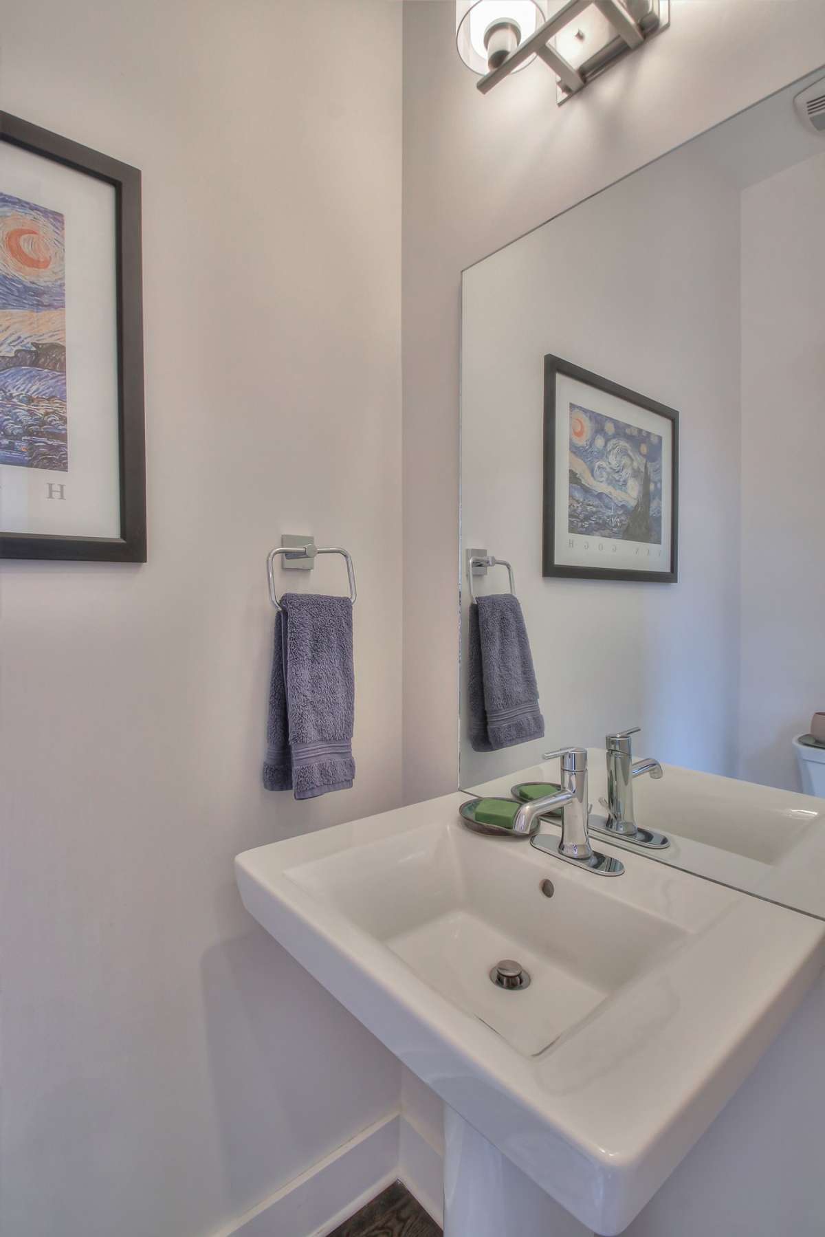2nd floor guest bath located off the kitchen