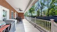 ~ Covered Patio Overlooking Your Private Fenced In Back Yard ~