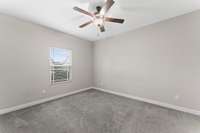 Primary bedroom is located downstairs!