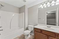 Full bathroom upstairs!