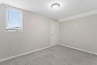 Bedroom 4. The door here leads into the floored attic!
