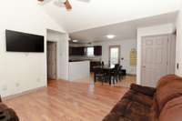 Living Room Open To Dining Area