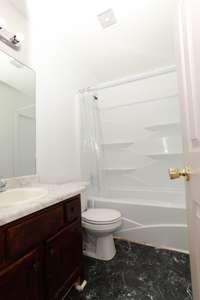 Newly installed tub/shower in 2nd bathroom