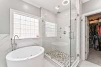 You can soak in the japanese soaking tub or enjoy the beautiful shower