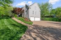 Driveway and front of house