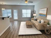 Virtually staged living room