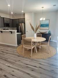 Virtually staged kitchen space