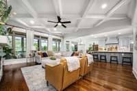 Great room with view of the outside.