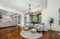 Sitting area off the kitchen.