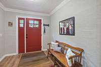 Entryway is large with great landing space!