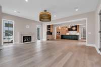 This home is perfect for entertaining with the living/kitchen/dining all open with easy access to the outdoor courtyard.