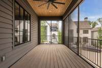 screened porch of main primary suite