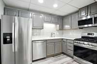 Full kitchen in the apartment - ideal for guests, tenants, or multigenerational living.