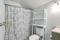 A full bathtub upstairs adds everyday convenience - perfect for a guest suite or busy household.