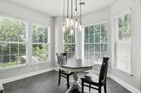 The perfect spot for coffee, conversation, or quiet moments - with views of the trees just outside