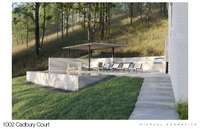 The property does not currently have a pool. This is a rendering of a possible pool to be built.