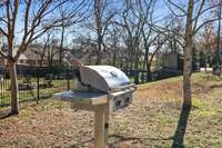There's also a gas grill for residents who like to cook outside!