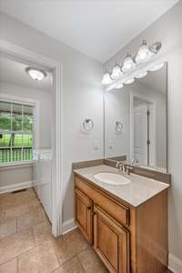 Downstairs - Bath #2 with laundry through