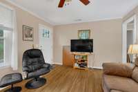 A View of Living Room, facing front door.