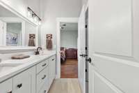 Jack and Jill for Second and Third Bedrooms.