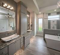 Transform your daily routine into a rejuvenating escape with a modern luxury spa-style bathroom, designed to bring tranquility and elegance to your home.