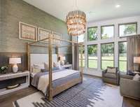 Indulge in the pinnacle of luxury and sophistication—the primary bedroom. This lavish retreat is a sanctuary of comfort & elegance, where every detail creates a space that is as indulgent as it is inviting.