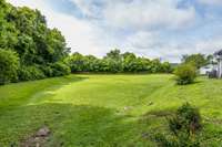 Serene green...yes this is your view from the patio!  No backing up to other buildings!