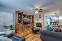 Gorgeous Asian Mahogany flooring throughout the main floor, up the stairs and down the hallway.  Great natural light in every room.