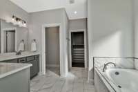 Beautiful custom closet system!