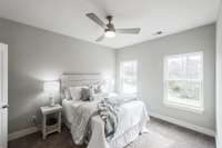 This unit has a nice expansive primary suite, designed to be a tranquil retreat