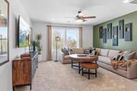 This is a photo of one of our model homes. Please know that some of the exterior and interior finishes, paint, and features may vary.