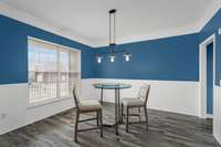 Perfect for formal dining room or this could make a nice office space as well