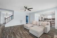 What a nice welcoming flow to this first floor