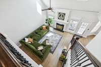 It overlooks the living room below, adding an open and connected feel to the space. 2819 Silver Springs Ct   Murfreesboro, TN 37128