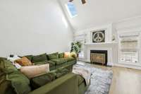 A gas fireplace and ceiling fan create a cozy yet functional focal point. 2819 Silver Springs Ct   Murfreesboro, TN 37128