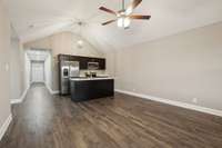 Sample picture from a previous build showing the Banks floor plan only. Materials and colors are subject to vary.