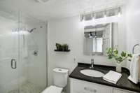 Ensuite bathroom off of bedroom 1