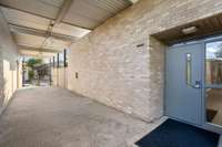 A covered, secure entry leads into the building, and even your water bill is covered by the HOA for carefree living.