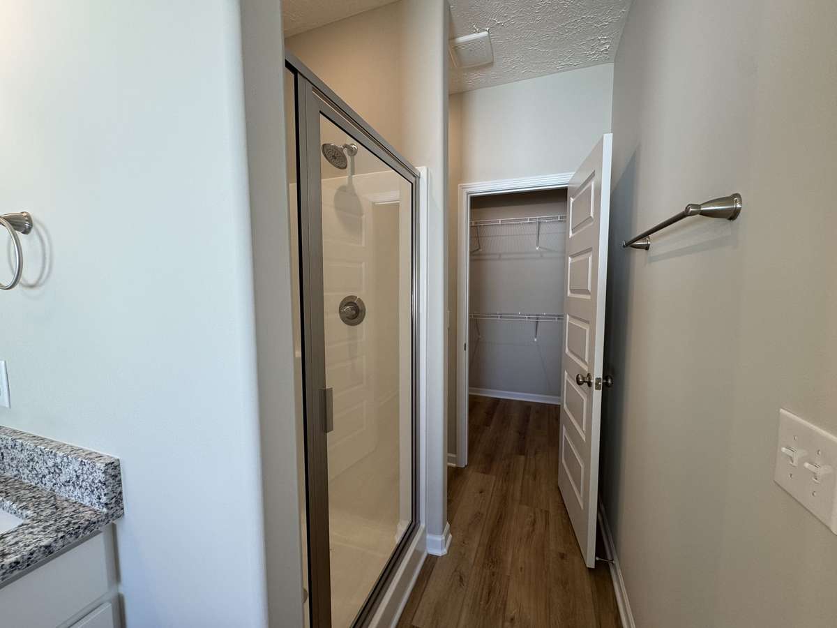 Primary Bath Shower and Closet