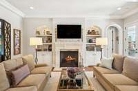Living Room with Fireplace
