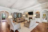 Living Room with Fireplace