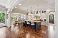 gourmet kitchen outfitted with top-of-the-line Viking appliances
