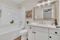 Full bath in primary is all new, too, including the tub.