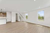Living area *photo is a different homesite with a similar floor plan and elevation*