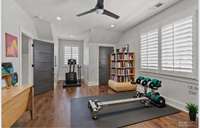 5th bedroom being used as exercise room. Double closets.