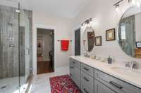 Second floor primary bath