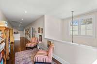 Sitting area in upstairs hall