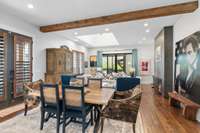 Dining with outside access