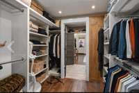 Primary walk in closet