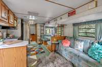 Inside the camper